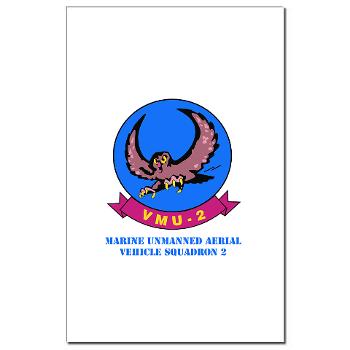 MUAVS2 - M01 - 02 - Marine Unmanned Aerial Vehicle Squadron 2 (VMU-2) with Text - Mini Poster Print